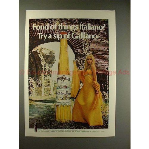 1970 Galliano Ad w/ Maya Morin, Fond of Things Italiano