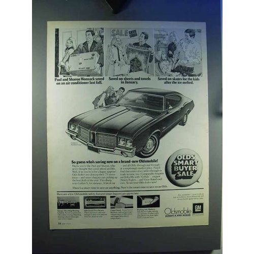 1971 Oldsmobile Cutlass S Hardtop Coupe Car Ad
