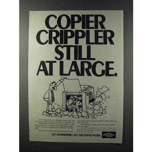 1981 Hammermill Paper Ad - Copier Crippler
