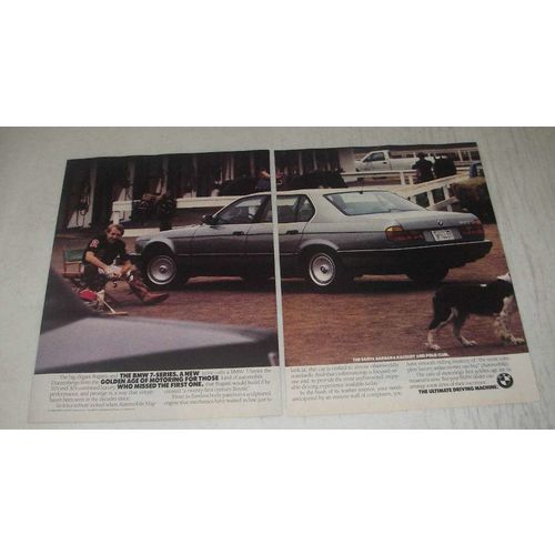 1989 2pg BMW 7-Series Cars Ad - A new golden age of motoring