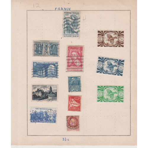 France 12 with Colonial expo 1931 & Paris Conference Richelieu & New Caledonia