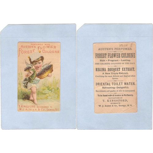New York Oswego Victorian Trade Card T Kingsford, Successor to W. J. Autse~64
