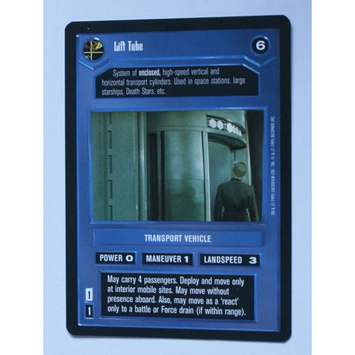 Star Wars CCG: Premiere Limited # Lift Tube (A) dark 1995 decipher