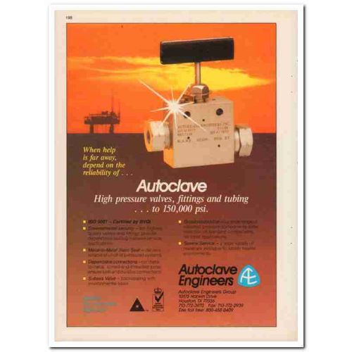 Autoclave Engineers Group 1994 Vintage Catalog Valves Fittings Tubing