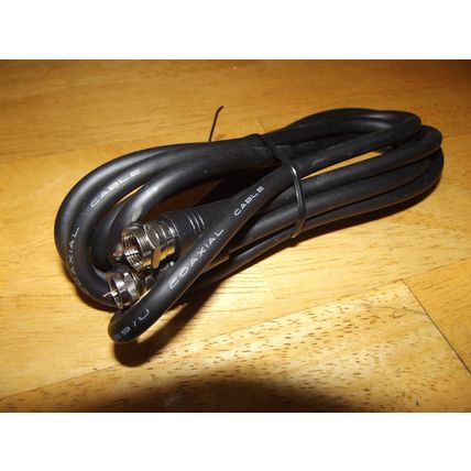 F59 MALE TO MALE COOAXIAL ANTENNA CABLE 6 FT NEW
