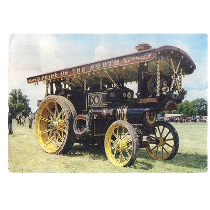 PRIDE OF THE SOUTH Traction Engine by J Arthur Dixon used postcard 1976 =