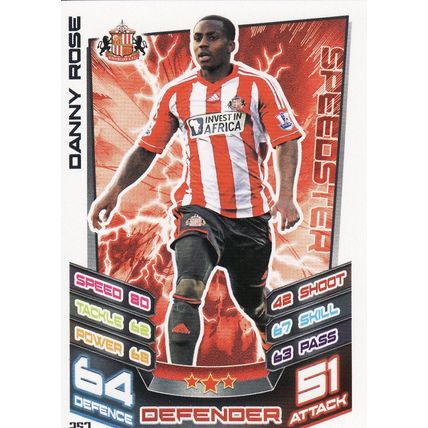 Match Attax 2012/2013 257 Danny Rose Sunderland