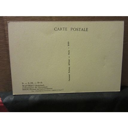 L'ENSEIGNE DE GERSAINT by Watteau unused vintage postcard =