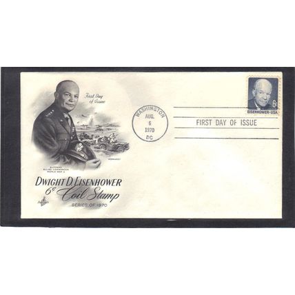FDC Art Craft 1393 6c Dwight Eisenhower (Cachet-U/A) CV41228