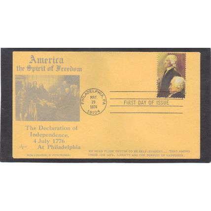 FDC Falkon 1687d 18c Independence Hall (Cachet-U/A) CV42305