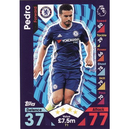 Match Attax 2016/2017 71 Pedro Chelsea