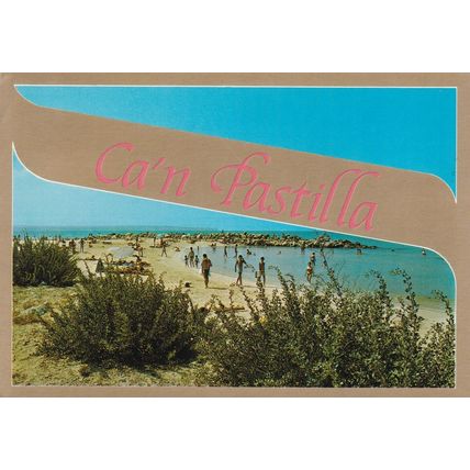 Mallorca Ca'n Pastilla Spain Postcard posted corner crease
