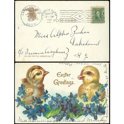 1907 Little Rock Ar Cds, *SCARCE* Star in Diamond COLUMBIA MACHINE CANCEL, #300!