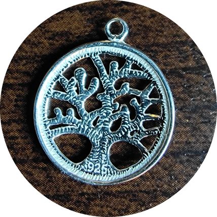 925 Sterling Silver Tree of Life Pendant Jewellery Making Repair New C37