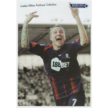 Matty Taylor Bolton Football Club vs Stoke 2010 Goal Limited Postcard