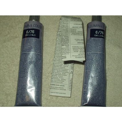 wella illumina permanent hair color 6/76 60ml drk blonde/brown vilolet exp 2 ea