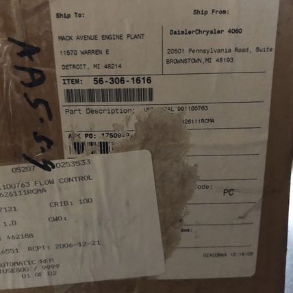 NEW UFM UNIVERSAL FLOW METER gdn-1-20-g-s-0-l26, gdn-1-20-g-s-o-l26,AA