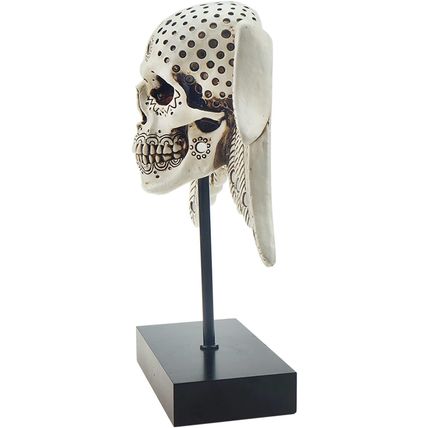 Cyborpon-Winged Decorative Skull w/ Angel Wings on Spindle-9.8"-NEW-SEALED-FAST