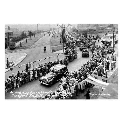 pt6325 - Balby , King George V visit , Sandford Road , Yorkshire - print 6x4