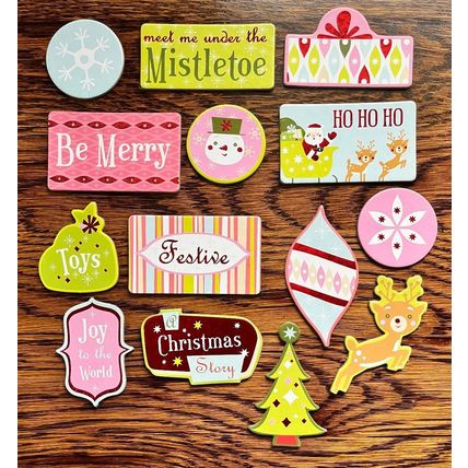 Scrapbooking misc Christmas 14 items - NEW no packaging