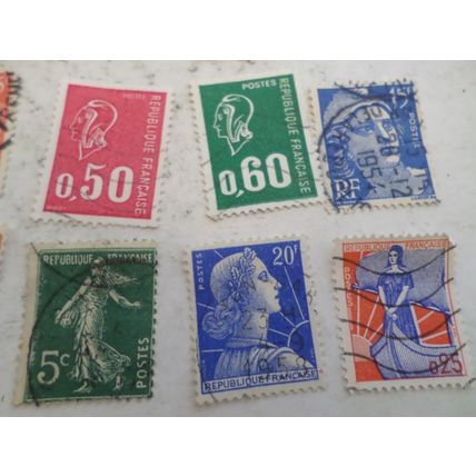 French Stamps. a selection of 20 different stamps