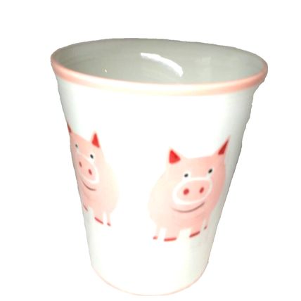 Sonoma Pigs "Piggy" Mug Life Style Adorable! Small Chip See details FAST SHIP