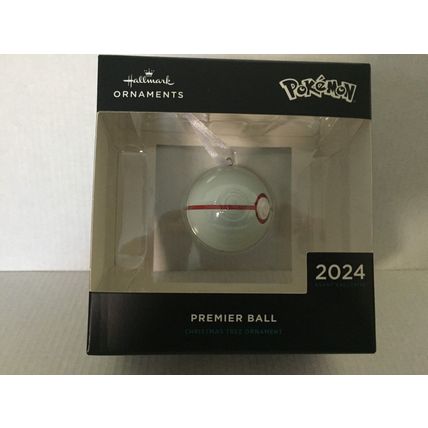 NEW 2024 San Diego Comic Con Hallmark Pokemon Premier Ball Ornament