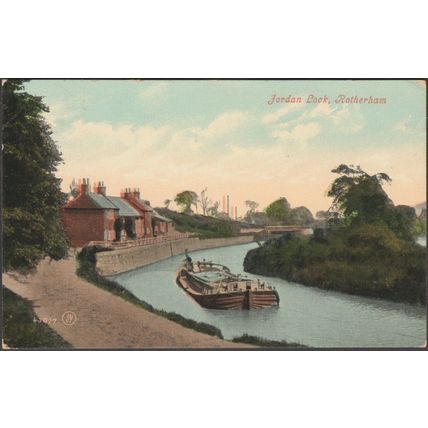 Jordan Lock, Rotherham, Yorkshire, 1908 - Valentine's Postcard