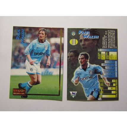 111. Paul Walsh - Man City - Merlin Ultimate P. L 1995/96 Football Card (ef1)