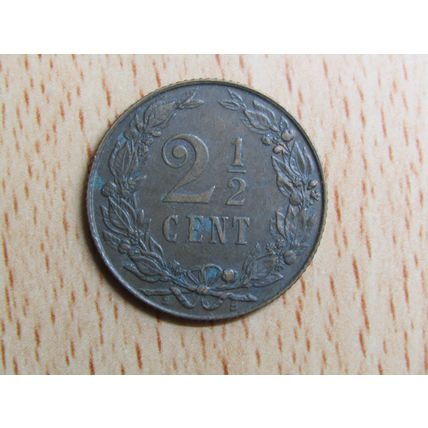 Netherlands 1906 2 1/2 Cent Coin