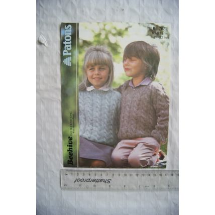 1984 Patons 7671 sweaters, DK, 61-81 cm, 24-32 inch