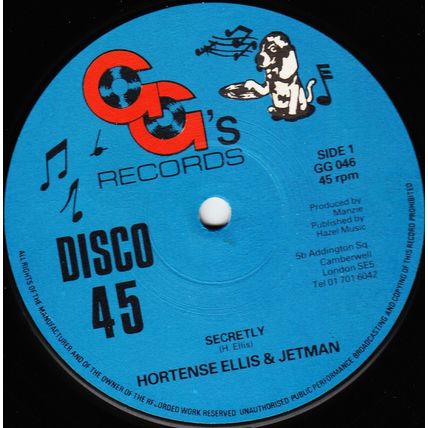 HORTENSE ELLIS & JETMAN - SECRETLY UK, G.G's, GG 046, 12" '79