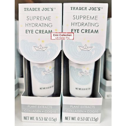 Trader Joe's Supreme Hydrating Plant Extracts Collagen Coq10 Eye Cream (2 Tubes)