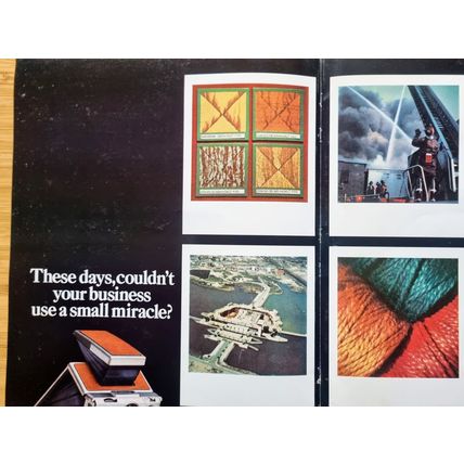 1976 Polaroid Camera Vintage US Print Advert, 70s Ephemera