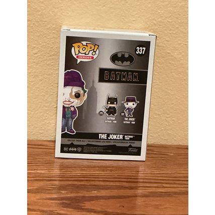 Funko Pop! Heroes: Batman 1989 - The Joker #337 Chase Figure (Box & Protector)