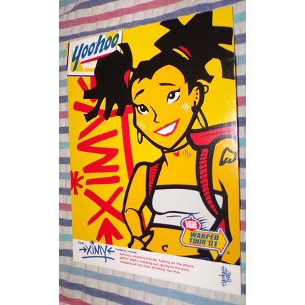 Tower Records world' laziest roadie" Van's warped tour 2001 Postcard