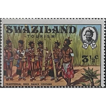 Swaziland QEII 1972 Tourism 3½c Local Dancers Unmounted Mint MNH SG 194 stamp