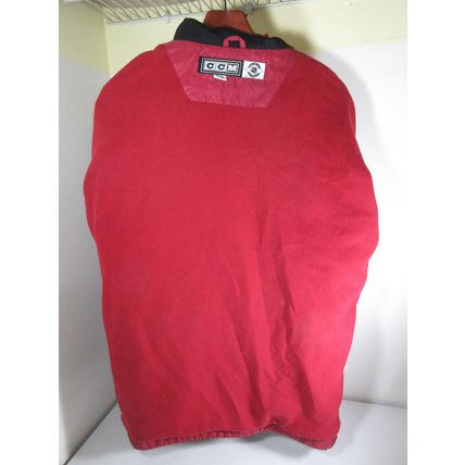 CCM NHL Hockey Colorado Avalanche Winter Jacket Fleece Lined Red Hooded Size Med