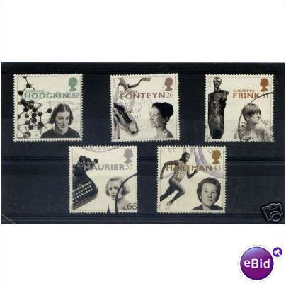 GB 1996 Europa Famous Women Used SG 1935-1939 Sc 1693-97