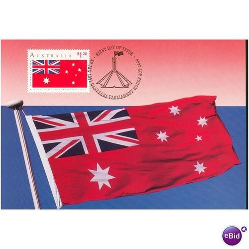 Australia FDI Postcard set 1991 - Australian Flags