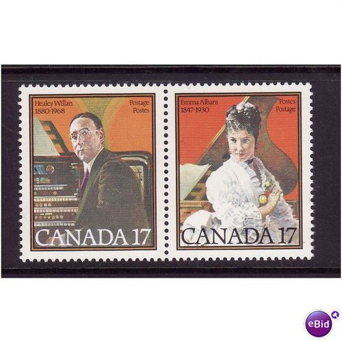 CANADA 1980 FAMOUS CANADIANS SG 983 / 985 SET 2 VALS U/M MINT