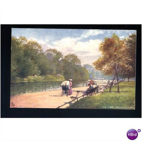 TUCK OILETTE Postcard 7194 "The Lake, Regents Park"