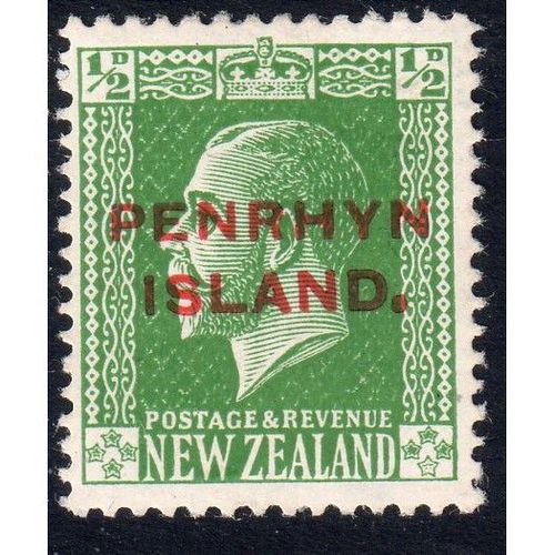 Cook is Penrhyn 1917 Sg28 ½d green m/mint (G54)