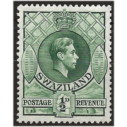 Swaziland 1938 SG28 1/2d Green Mounted Mint . ..
