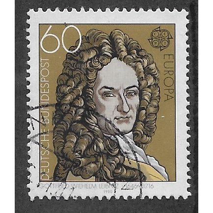 GER 1980 60pf 'GOTTFRIED WILHELM LEIBNIZ' FINE USED (EBID60-751)