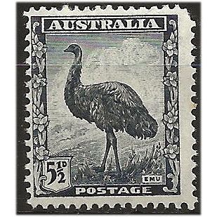 Australia 1942 SG208 5 1/2d Slate Blue Mounted Mint . ..