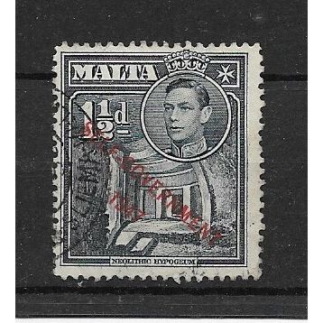 Malta.SG237 1 1/2d Hypoggeum,Hal Saflieni (Blue-Black).Fine Used.Dec19a