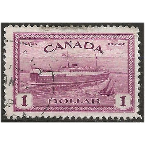 Canada 1946 SG406 $1 Purple Fine Used ... ..