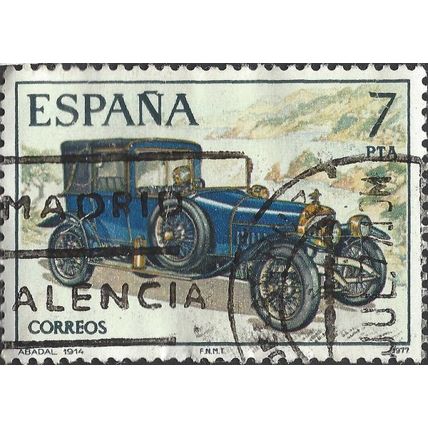 SPAIN, ROAD, Babadal 1914, yellow 1977, 7pta