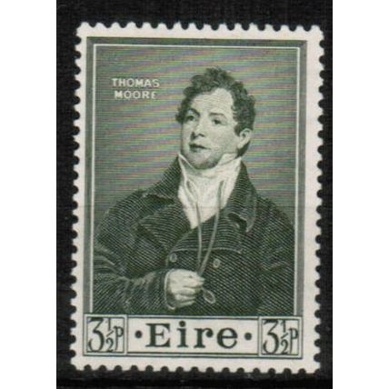 1952 Ireland - Sc# 146 Mint LH - Thomas Moore 3 1/2p olive green